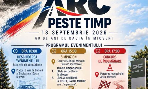 Eveniment de excepție la Mioveni! Dacia, 60 de ani de istorie!