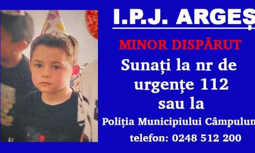 ALERTĂ în Argeș! Un copil de 6 ani a DISPĂRUT!
