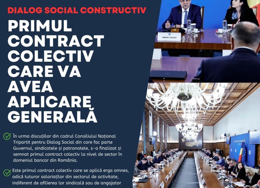 Primul contract colectiv de sector care va avea aplicare generală