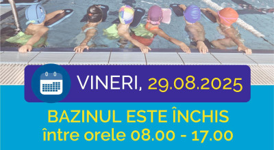 Bazinul de înot din Mioveni va fi închis vineri!