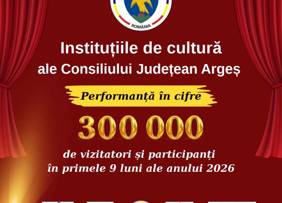 Instituțiile de cultură ale Consiliului Județean Argeș, cifre impresionante!