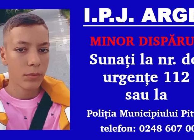 ALERTĂ! Un minor din Argeș a DISPĂRUT de acasă