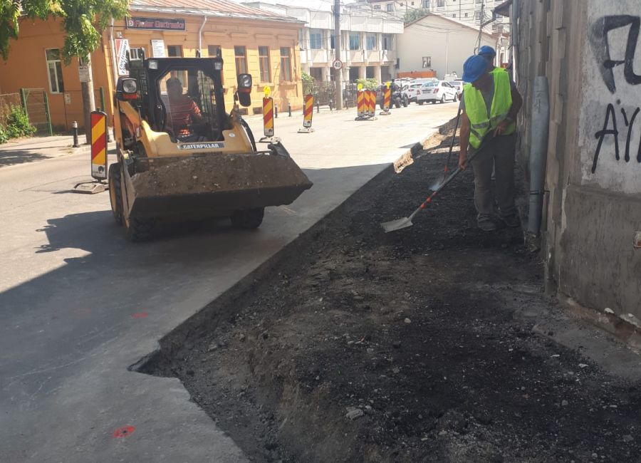 Lucrări de reabilitare a străzii Egalităţii din Piteşti