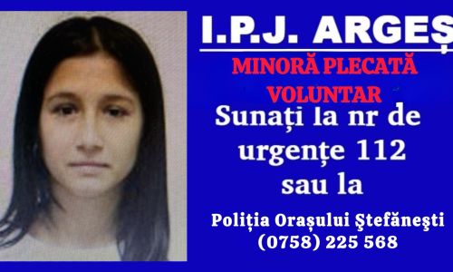ALERTĂ în Argeș! O MINORĂ a FUGIT de acasă