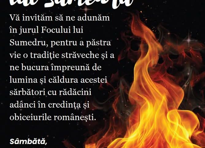 Sărbătoare în comuna Bradu! Se aprinde Focul lui Sumedru!