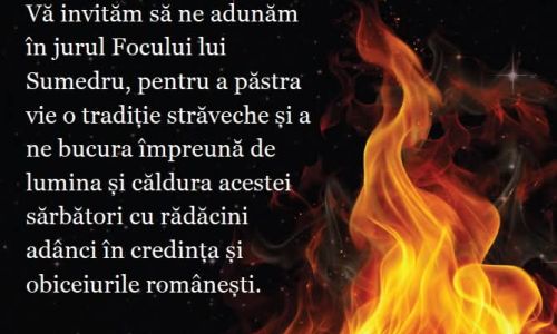 Sărbătoare în comuna Bradu! Se aprinde Focul lui Sumedru!