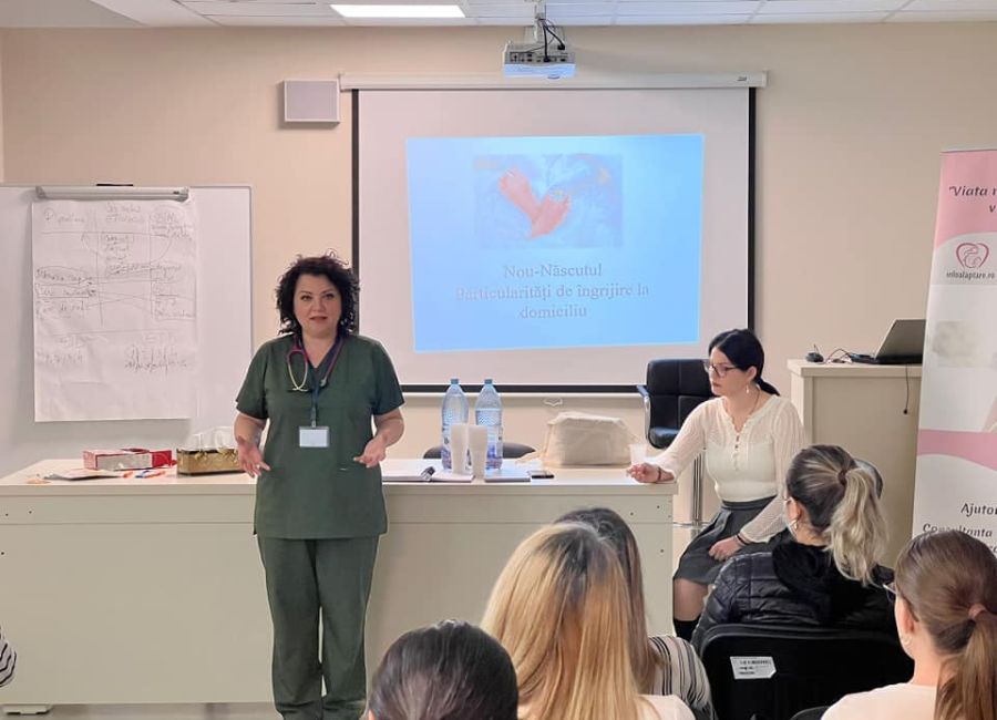 23 de persoane au fost prezente la atelierul destinat gravidelor şi proaspetelor mămici organizat la Spitalul Mioveni