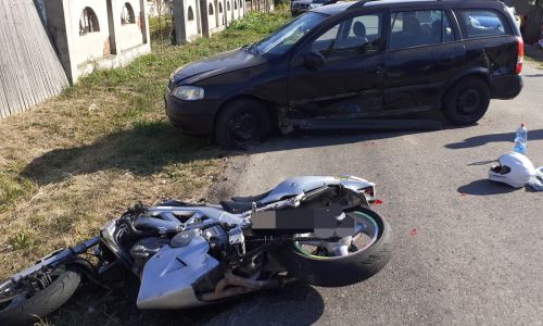 ACUM! Accident cu motociclist în Argeș