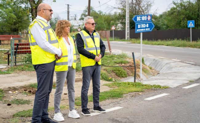 Drum modernizat în comuna Căteasca! Legătură directă cu Autostrada A1 pentru mii de argeșeni