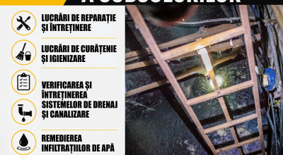 Servicii Edilitare pentru Comunitate Mioveni oferă servicii de mentenanță a subsolurilor