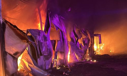 ACUM! INCENDIU la o HALĂ în Argeș!