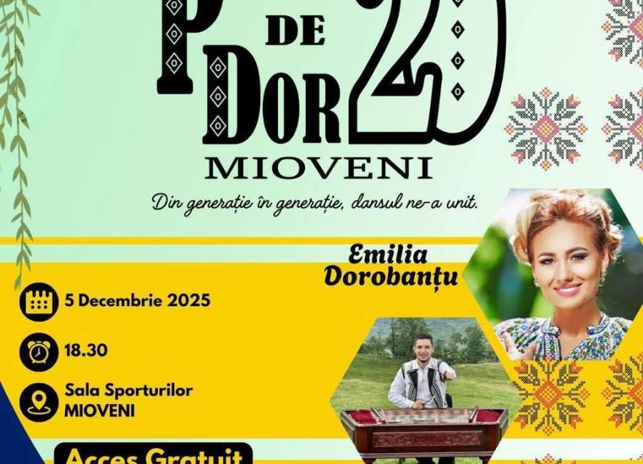 Două decenii de „Plai de Dor”. Spectacol aniversar la Sala Sporturilor din Mioveni