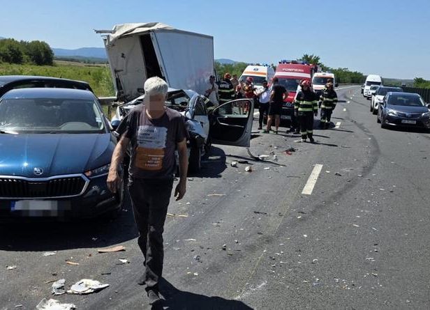 ACUM! Accident GRAV pe A1! Trafic PARALIZAT