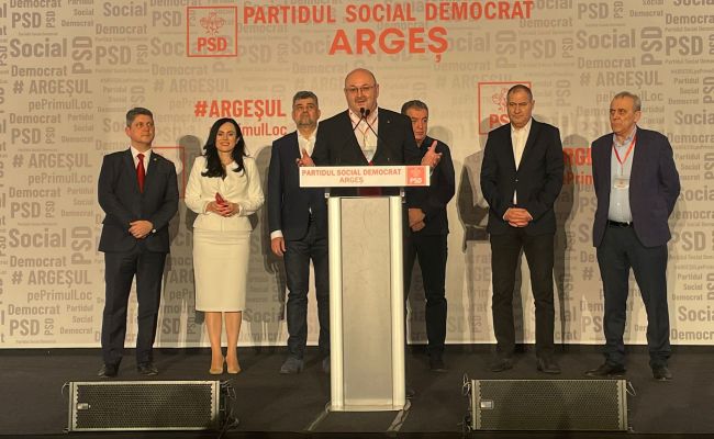 Marcel Ciolacu: 'Vreau să felicit echipa PSD Argeş'