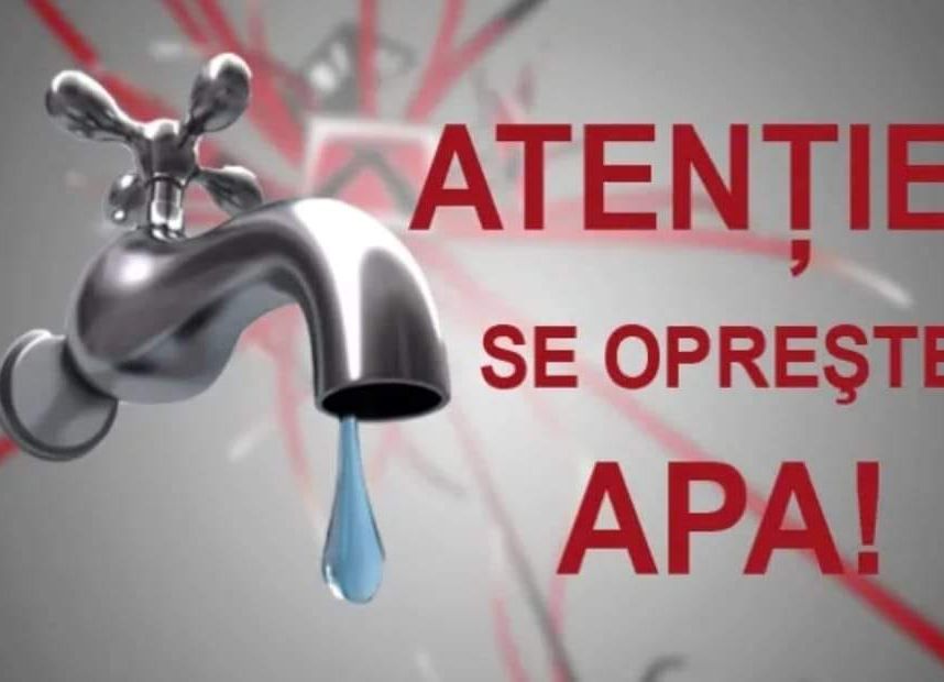 Se opreşte furnizarea apei în comuna Bradu