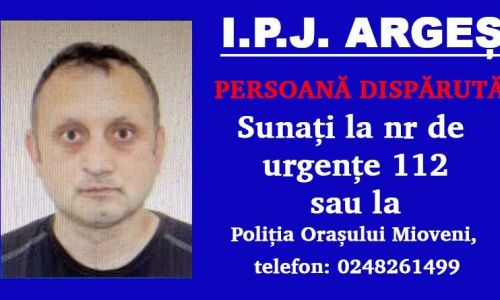 Un bărbat din Argeș a DISPĂRUT! Este căutat de Poliție