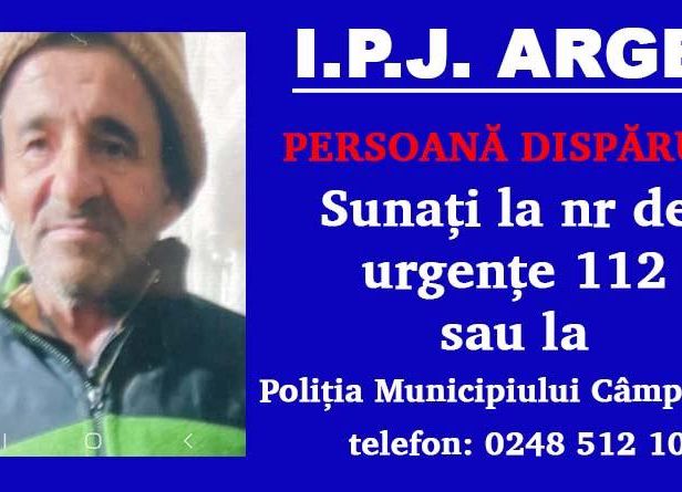 ACUM! A DISPĂRUT un bărbat din Argeş