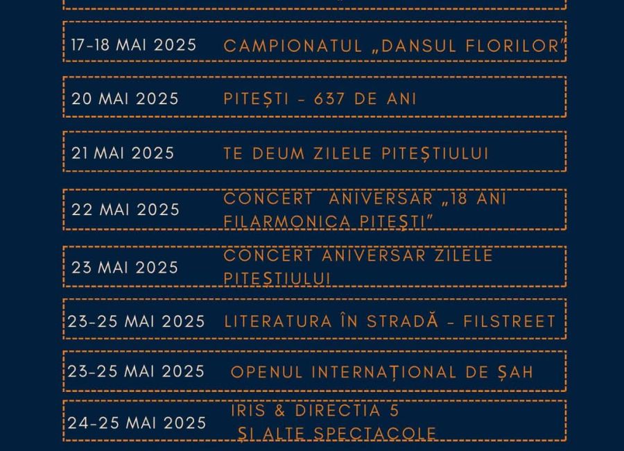 Spectacole de excepție de Zilele Municipiului Pitești