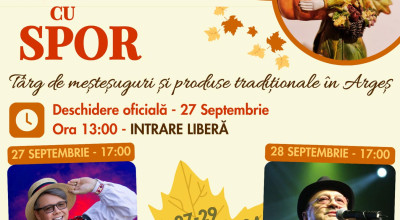Consiliul Județean Argeș organizează Târgul de meșteșuguri și produse tradiționale ROD CU SPOR, ediția a III-a!