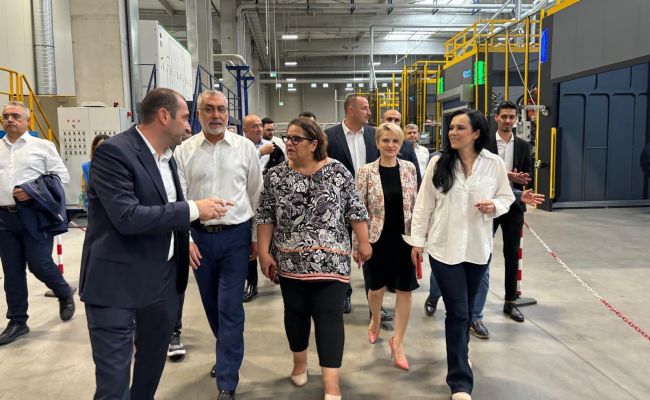 Ministrul Simona Bucura-Oprescu și omologul din Turcia, Vedat Işıkhan, vizită la două fabrici din Argeș