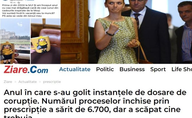 Fost ministru al Justiției, ATAC la Alina Gorghiu! Peste 6700 de dosare de corupție închise, ea preocupată de cănuța primită de la Moș