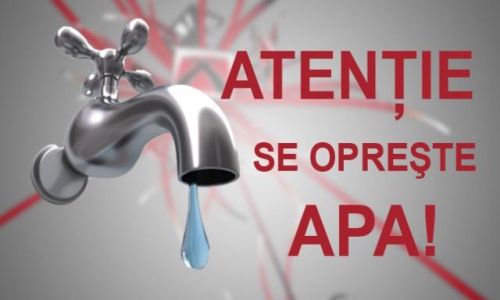 Luni se opreşte apa pe două străzi din Piteşti