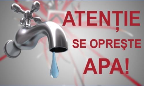 Timp de două zile se opreşte furnizarea apei potabile într-o comună din Argeş