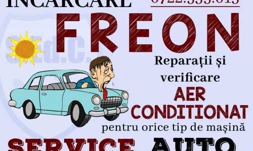 Stație pentru încărcare freon, reparații și verificare instalație AC
