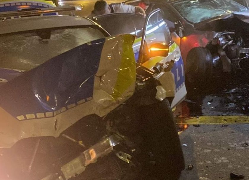 Mașină de POLIȚIE, accident GRAV în Argeș
