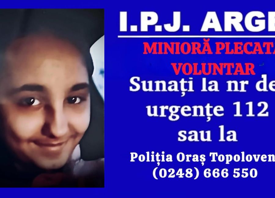 ALERTĂ în Argeș! O fată de 13 ani a DISPĂRUT!