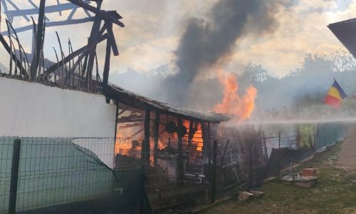 ACUM! Incendiu VIOLENT în Argeș!