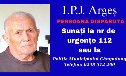 ALERTĂ în Argeș! Bătrân de 88 de ani, DISPĂRUT