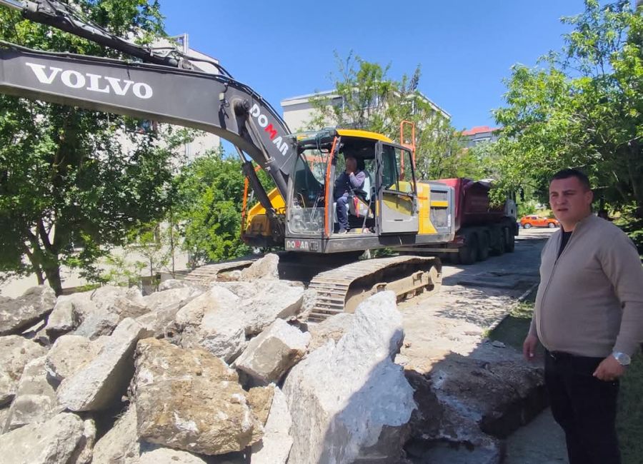Ample lucrări pe strada Poștei din Mioveni!