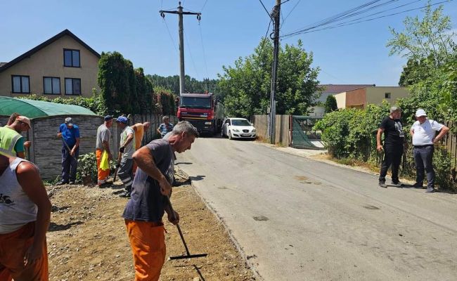 Primarul Nicolae Velcea monitorizează zilnic toate lucrările din Ștefănești