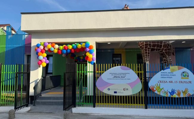 O nouă creșă modernă pentru copiii din Pitești