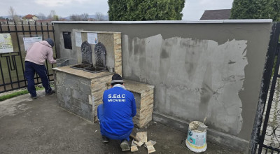 La Mioveni se desfășoară o amplă campanie de igienizare a fântânilor stradale!