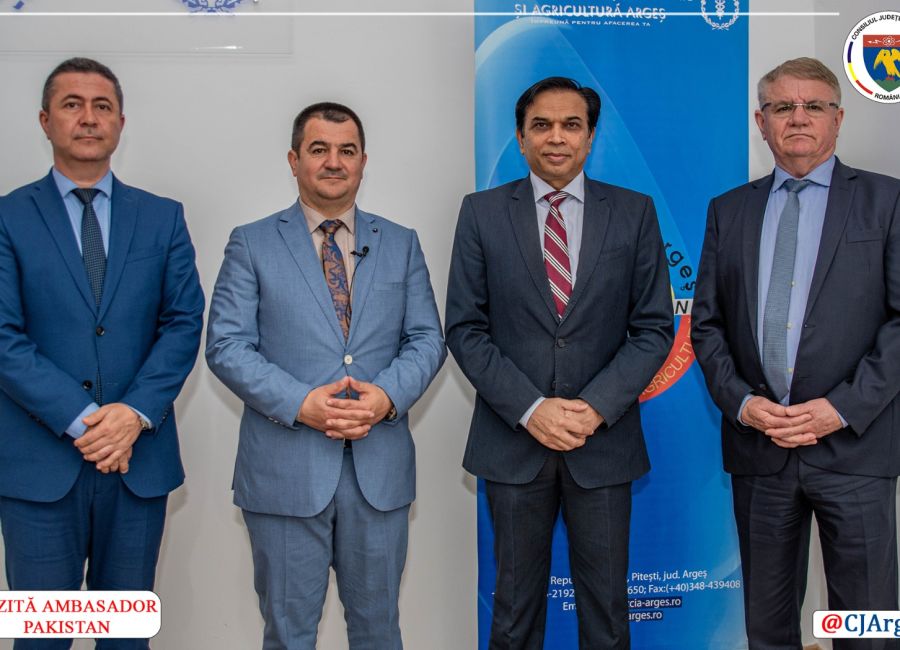 Vicepreședintele CJ Argeș, întâlnire cu Ambasadorul Pakistanului